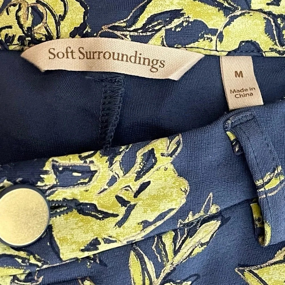 Soft Surroundings | Floral Elisabetta Pants Stretch Pockets EUC - Picture 6 of 7